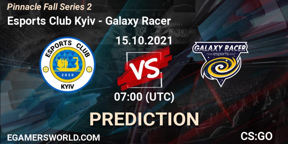 Prognoza Esports Club Kyiv - Galaxy Racer. 15.10.2021 at 07:00, Counter-Strike (CS2), Pinnacle Fall Series #2