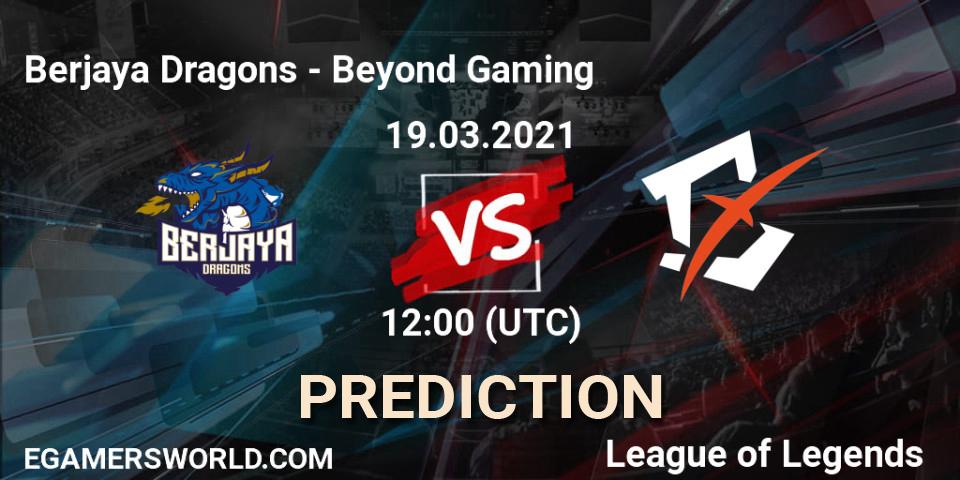 Prognoza Berjaya Dragons - Beyond Gaming. 19.03.2021 at 12:00, LoL, PCS Spring 2021 - Group Stage
