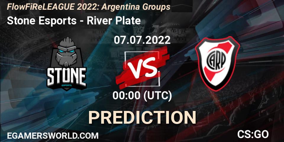Prognoza Stone Esports - River Plate. 06.07.2022 at 23:40, Counter-Strike (CS2), FlowFiReLEAGUE 2022: Argentina Groups