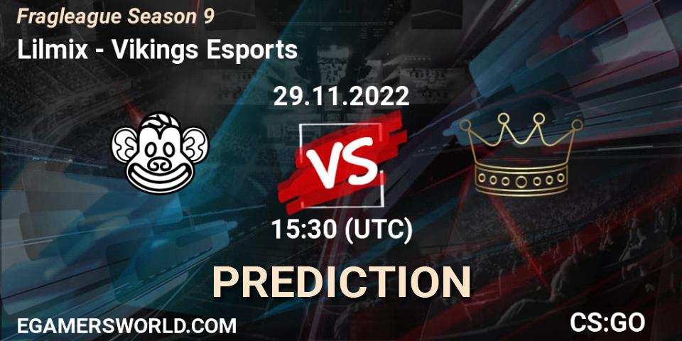 Prognoza Lilmix - Vikings Esports. 29.11.22, CS2 (CS:GO), Fragleague Season 9
