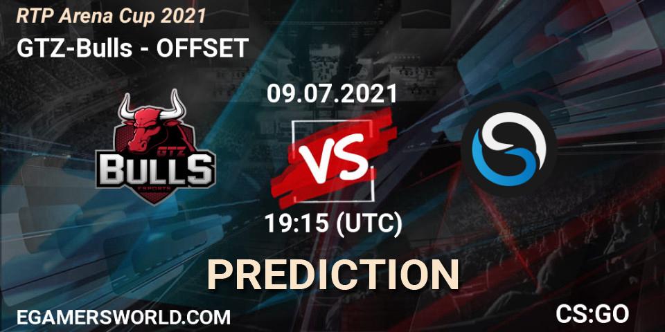Prognoza GTZ-Bulls - OFFSET. 09.07.2021 at 19:15, Counter-Strike (CS2), RTP Arena Cup 2021