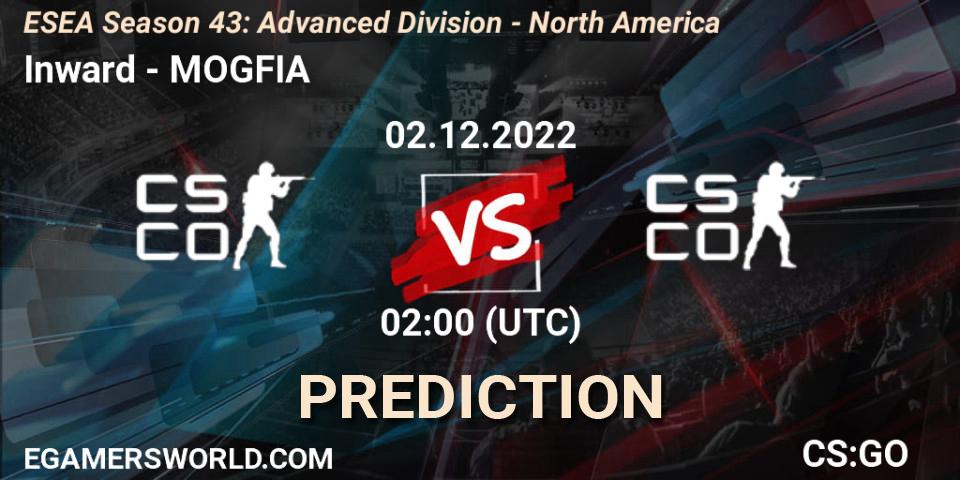 Prognoza Inward - MOGFIA. 02.12.22, CS2 (CS:GO), ESEA Season 43: Advanced Division - North America
