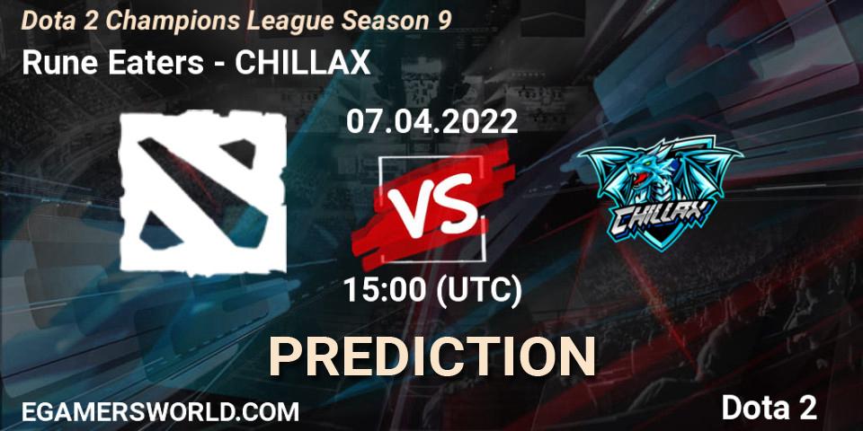 Prognoza Rune Eaters - CHILLAX. 07.04.2022 at 17:15, Dota 2, Dota 2 Champions League Season 9