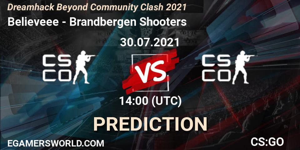 Prognoza BELIEVE - Brandbergen Shooters. 30.07.2021 at 14:05, Counter-Strike (CS2), DreamHack Beyond Community Clash