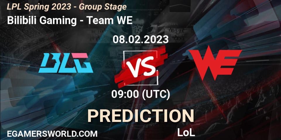Prognoza Bilibili Gaming - Team WE. 08.02.23, LoL, LPL Spring 2023 - Group Stage