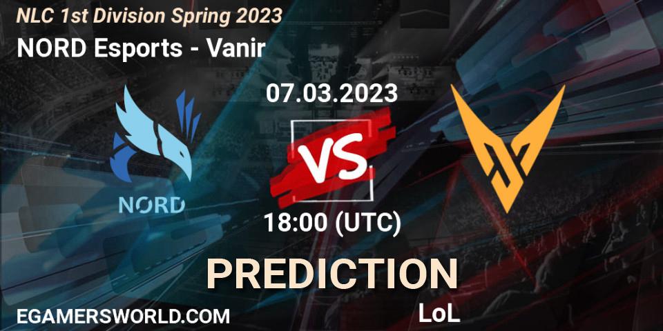 Prognoza NORD Esports - Vanir. 08.02.2023 at 18:00, LoL, NLC 1st Division Spring 2023