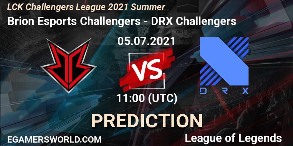 Prognoza Brion Esports Challengers - DRX Challengers. 05.07.2021 at 11:00, LoL, LCK Challengers League 2021 Summer