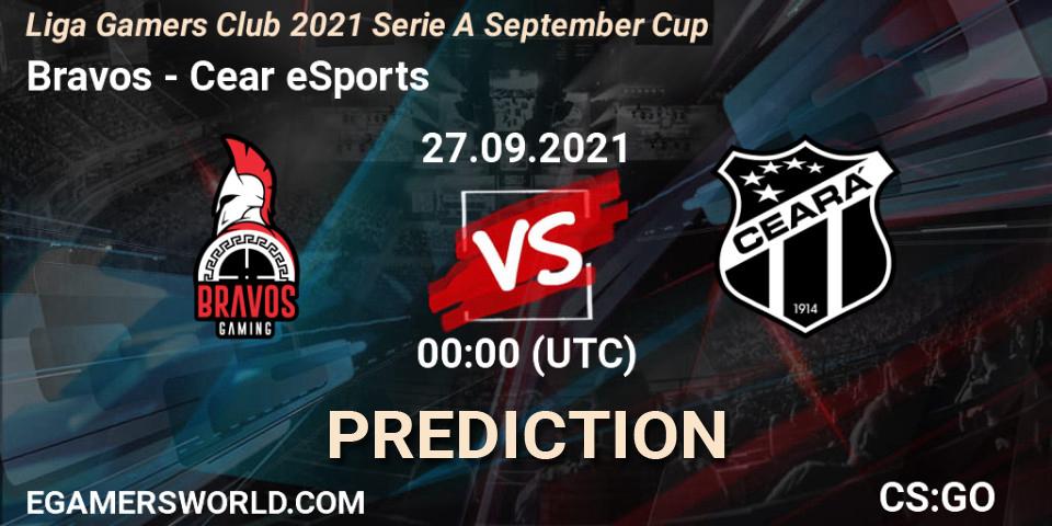 Prognoza Bravos - Ceará eSports. 27.09.2021 at 00:00, Counter-Strike (CS2), Liga Gamers Club 2021 Serie A September Cup
