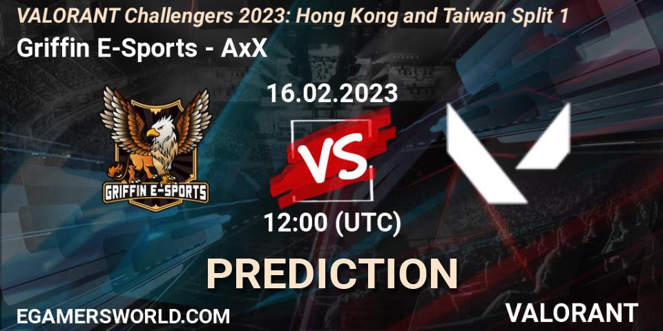 Prognoza Griffin E-Sports - AxX. 16.02.23, VALORANT, VALORANT Challengers 2023: Hong Kong and Taiwan Split 1