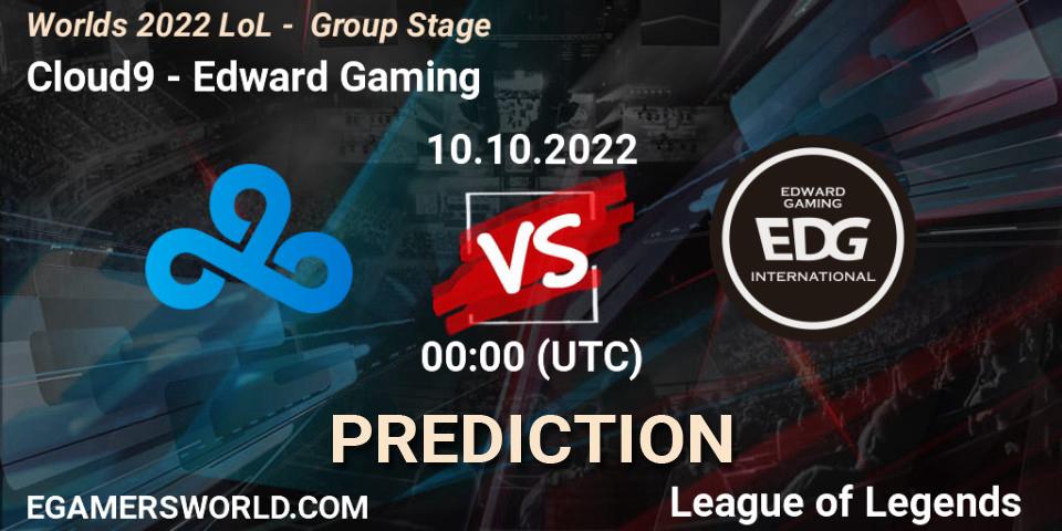 Prognoza Cloud9 - Edward Gaming. 13.10.2022 at 21:00, LoL, Worlds 2022 LoL - Group Stage