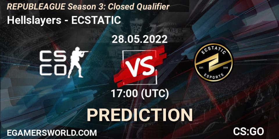 Prognoza Hellslayers - ECSTATIC. 28.05.2022 at 17:00, Counter-Strike (CS2), REPUBLEAGUE Season 3: Closed Qualifier