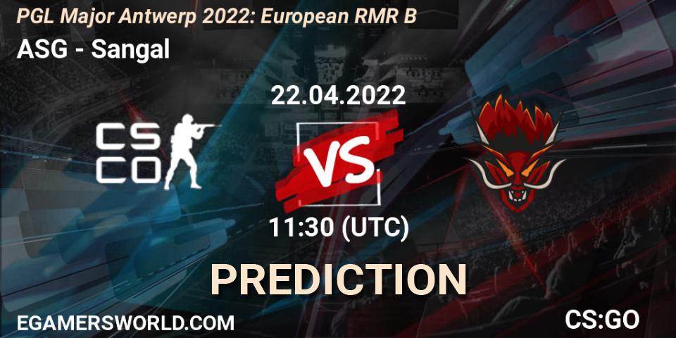 Prognoza ASG - Sangal. 22.04.2022 at 11:15, Counter-Strike (CS2), PGL Major Antwerp 2022: European RMR B