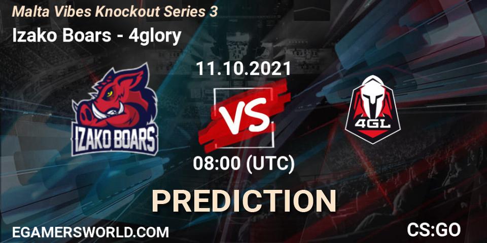 Prognoza Izako Boars - 4glory. 11.10.2021 at 08:00, Counter-Strike (CS2), Malta Vibes Knockout Series 3