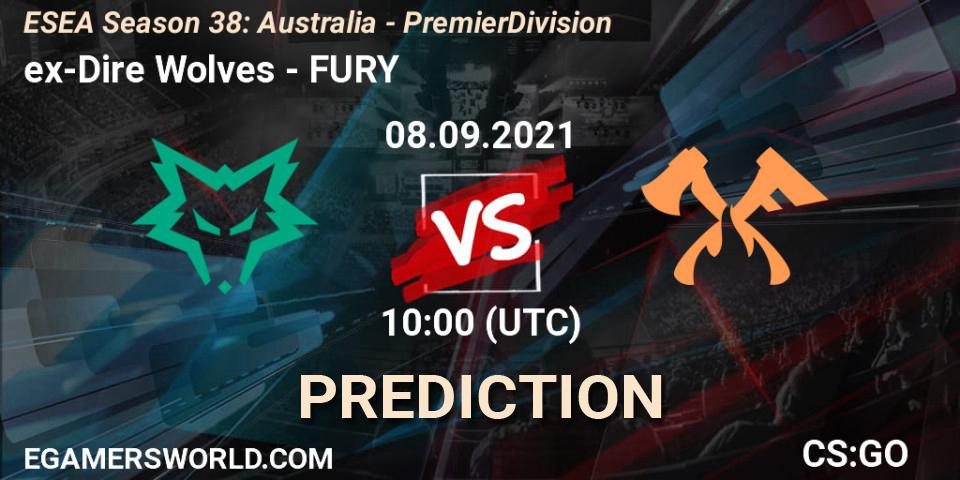 Prognoza ex-Dire Wolves - FURY. 08.09.2021 at 10:00, Counter-Strike (CS2), ESEA Season 38: Australia - Premier Division