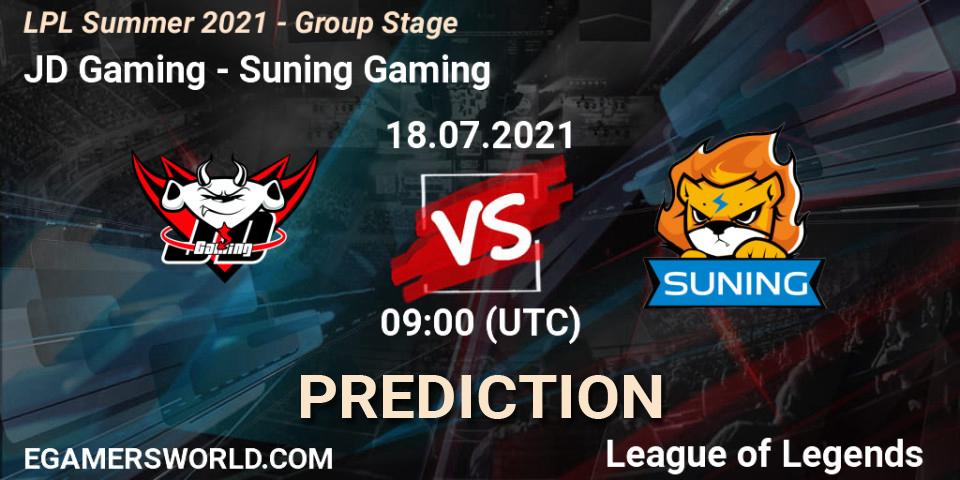Prognoza JD Gaming - Suning Gaming. 18.07.2021 at 09:50, LoL, LPL Summer 2021 - Group Stage