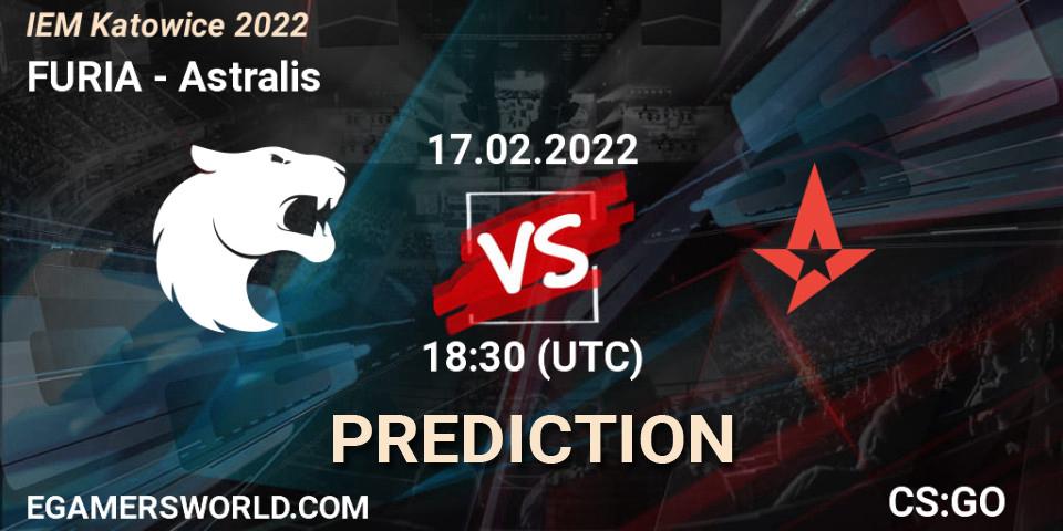 Prognoza FURIA - Astralis. 17.02.2022 at 19:00, Counter-Strike (CS2), IEM Katowice 2022