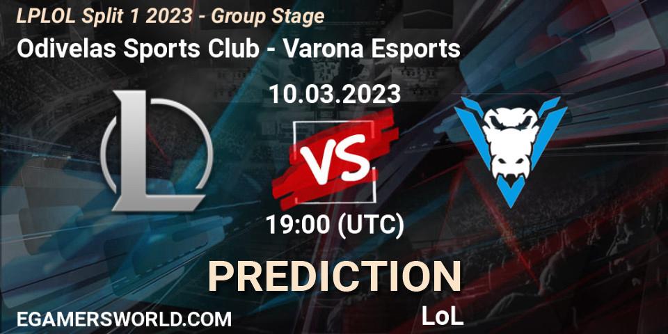 Prognoza Odivelas Sports Club - Varona Esports. 10.03.2023 at 19:00, LoL, LPLOL Split 1 2023 - Group Stage