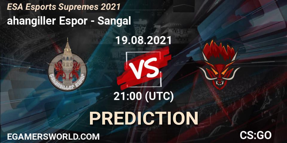 Prognoza Şahangiller Espor - Sangal. 20.08.2021 at 15:20, Counter-Strike (CS2), ESA Esports Supremes 2021