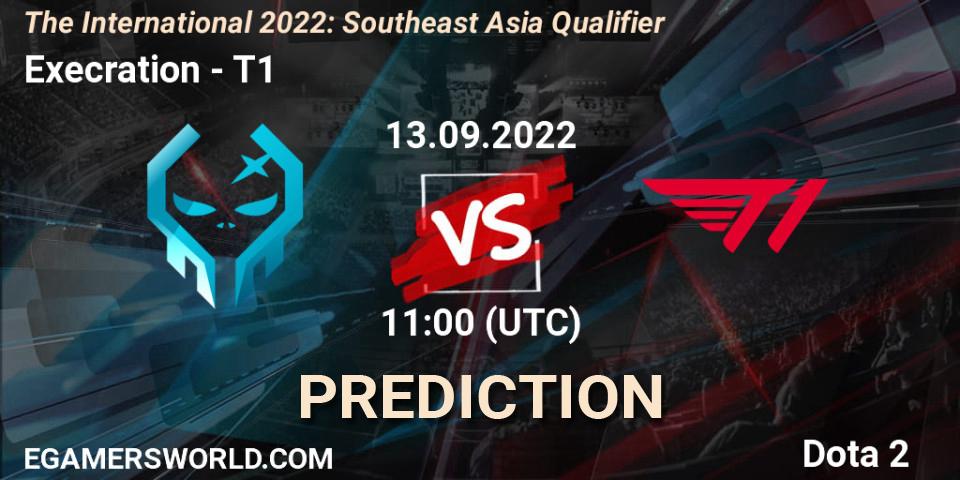 Prognoza Execration - T1. 13.09.2022 at 09:49, Dota 2, The International 2022: Southeast Asia Qualifier