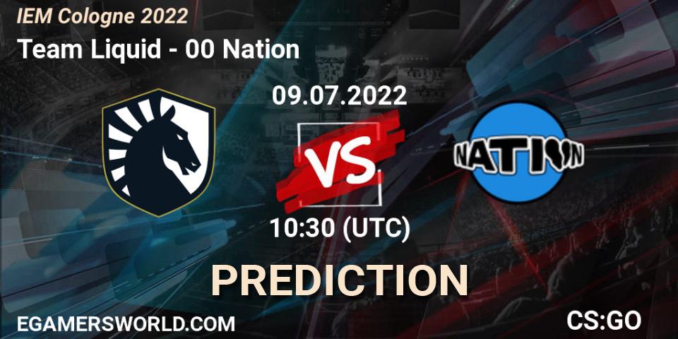 Prognoza Team Liquid - 00 Nation. 09.07.2022 at 10:30, Counter-Strike (CS2), IEM Cologne 2022