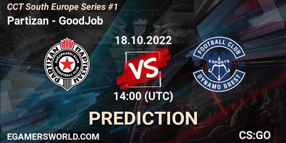 Prognoza Partizan - GoodJob. 18.10.2022 at 14:00, Counter-Strike (CS2), CCT South Europe Series #1