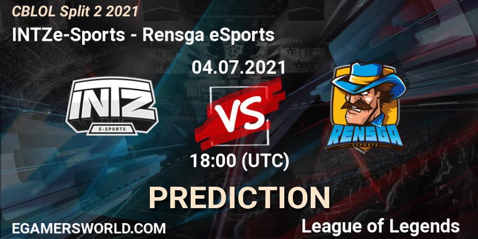 Prognoza INTZ e-Sports - Rensga eSports. 04.07.2021 at 18:00, LoL, CBLOL Split 2 2021