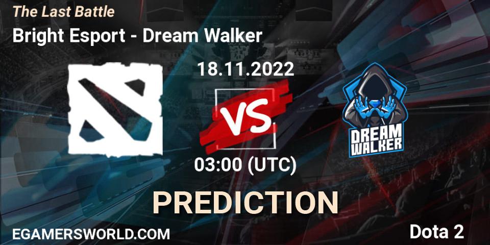 Prognoza NerdRig - Dream Walker. 18.11.2022 at 03:00, Dota 2, The Last Battle