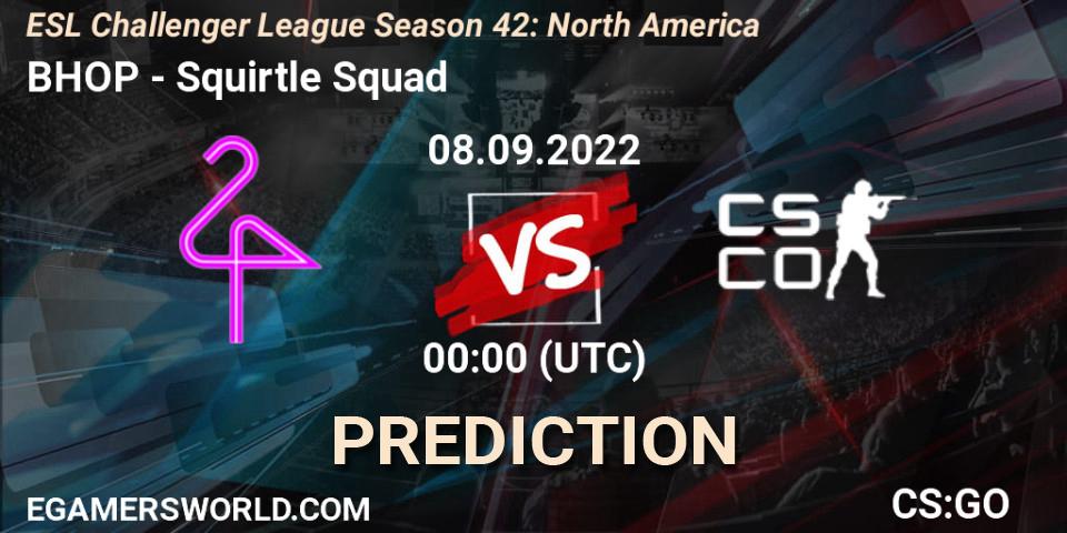 Prognoza BHOP - Squirtle Squad. 06.09.2022 at 00:00, Counter-Strike (CS2), ESL Challenger League Season 42: North America