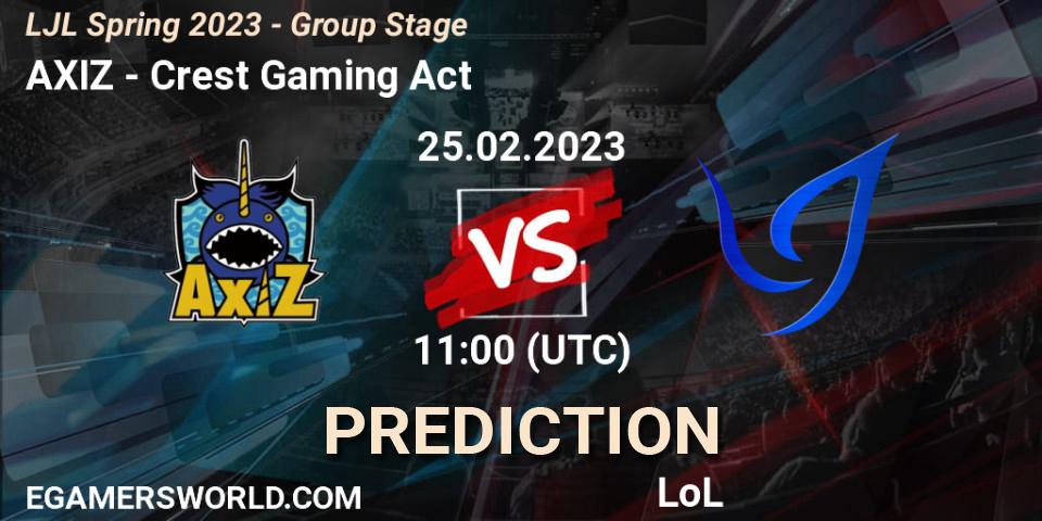 Prognoza AXIZ - Crest Gaming Act. 25.02.23, LoL, LJL Spring 2023 - Group Stage