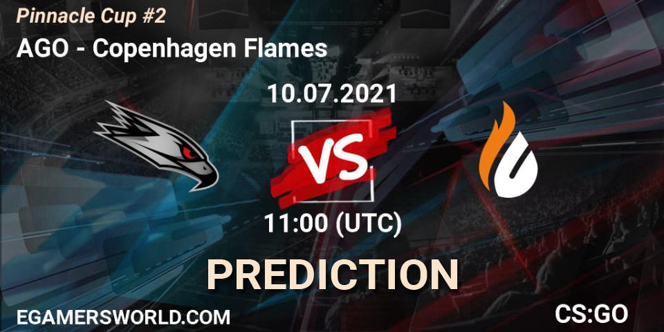 Prognoza AGO - Copenhagen Flames. 10.07.2021 at 11:00, Counter-Strike (CS2), Pinnacle Cup #2