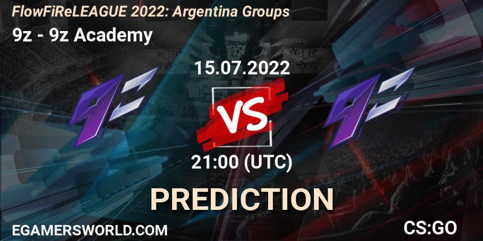 Prognoza 9z - 9z Academy. 15.07.22, CS2 (CS:GO), FlowFiReLEAGUE 2022: Argentina Groups