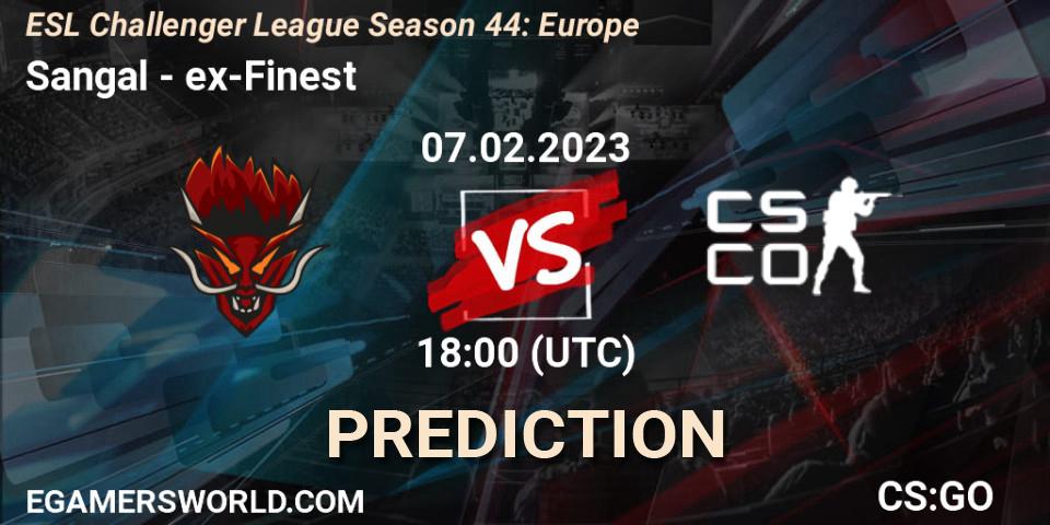 Prognoza Sangal - ex-Finest. 07.02.23, CS2 (CS:GO), ESL Challenger League Season 44: Europe