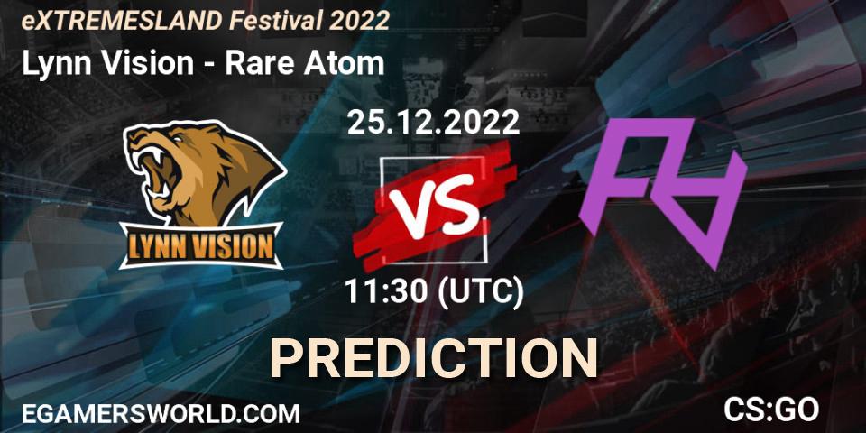 Prognoza Lynn Vision - Rare Atom. 25.12.2022 at 12:00, Counter-Strike (CS2), eXTREMESLAND Festival 2022