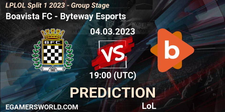 Prognoza Boavista FC - Byteway Esports. 09.02.23, LoL, LPLOL Split 1 2023 - Group Stage