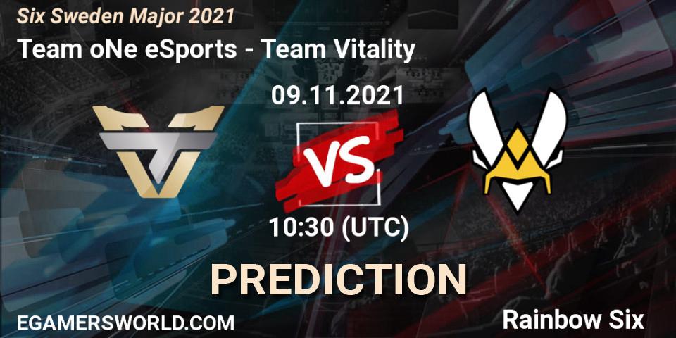 Prognoza Team oNe eSports - Team Vitality. 09.11.21, Rainbow Six, Six Sweden Major 2021