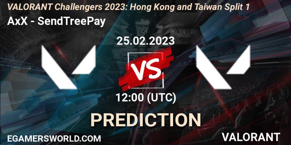 Prognoza AxX - SendTreePay. 25.02.23, VALORANT, VALORANT Challengers 2023: Hong Kong and Taiwan Split 1