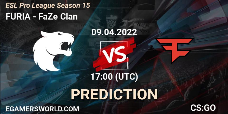 Prognoza FURIA - FaZe Clan. 09.04.22, CS2 (CS:GO), ESL Pro League Season 15