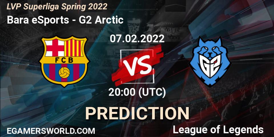 Prognoza Barça eSports - G2 Arctic. 07.02.2022 at 19:00, LoL, LVP Superliga Spring 2022