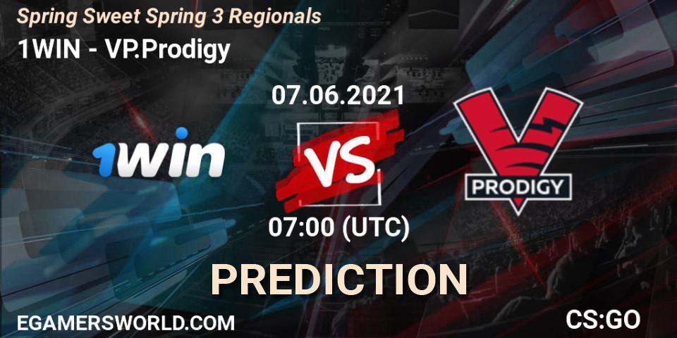 Prognoza 1WIN - VP.Prodigy. 07.06.2021 at 07:00, Counter-Strike (CS2), Spring Sweet Spring 3 Regionals