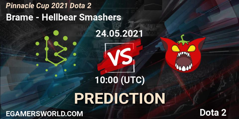 Prognoza Brame - Hellbear Smashers. 24.05.2021 at 10:05, Dota 2, Pinnacle Cup 2021 Dota 2