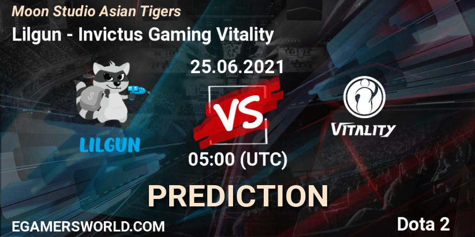 Prognoza Lilgun - Invictus Gaming Vitality. 25.06.21, Dota 2, Moon Studio Asian Tigers