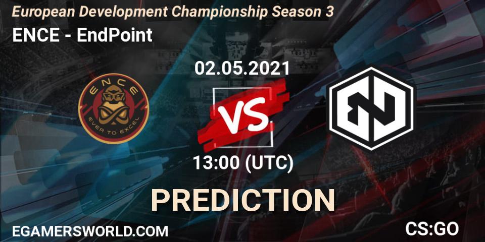 Prognoza ENCE - EndPoint. 02.05.2021 at 13:40, Counter-Strike (CS2), European Development Championship Season 3
