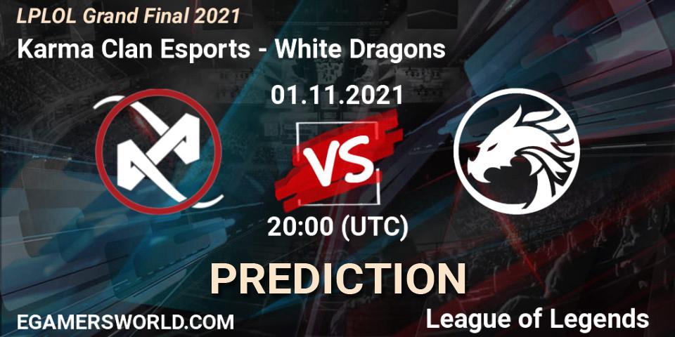 Prognoza Karma Clan Esports - White Dragons. 01.11.2021 at 20:00, LoL, LPLOL Grand Final 2021
