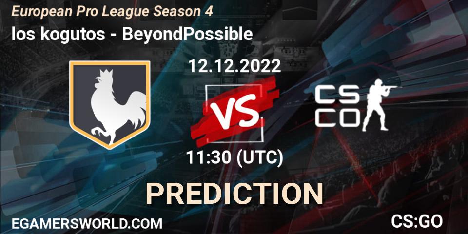 Prognoza los kogutos - BeyondPossible. 12.12.22, CS2 (CS:GO), European Pro League Season 4