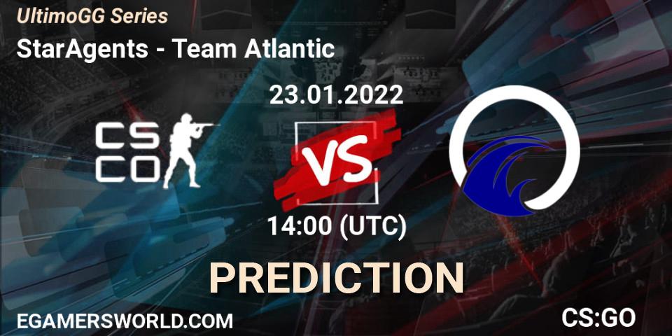 Prognoza StarAgents - Team Atlantic. 23.01.2022 at 14:00, Counter-Strike (CS2), UltimoGG Series