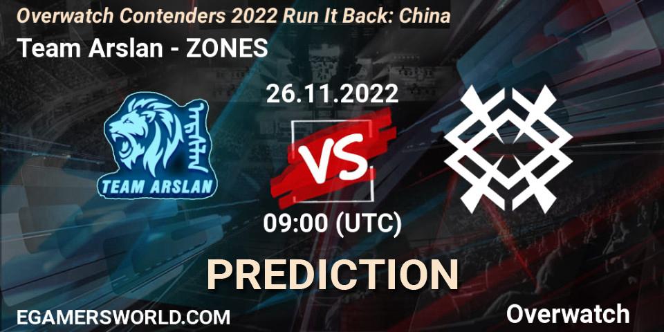 Prognoza Team Arslan - ZONES. 26.11.22, Overwatch, Overwatch Contenders 2022 Run It Back: China