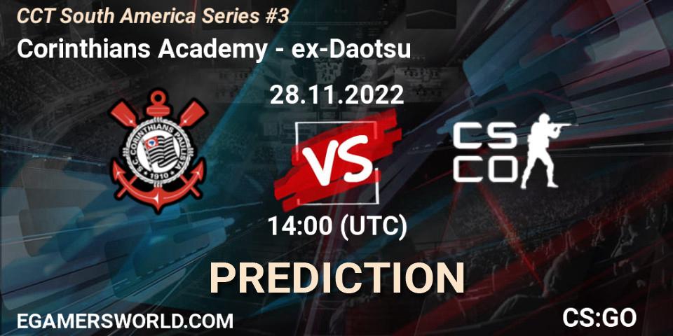 Prognoza Corinthians Academy - ex-Daotsu. 28.11.2022 at 14:10, Counter-Strike (CS2), CCT South America Series #3