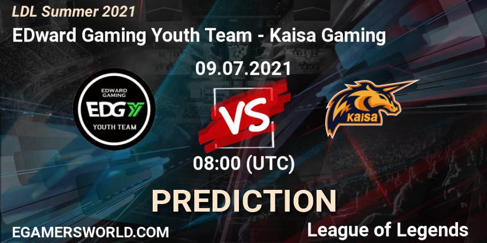 Prognoza EDward Gaming Youth Team - Kaisa Gaming. 09.07.2021 at 08:00, LoL, LDL Summer 2021
