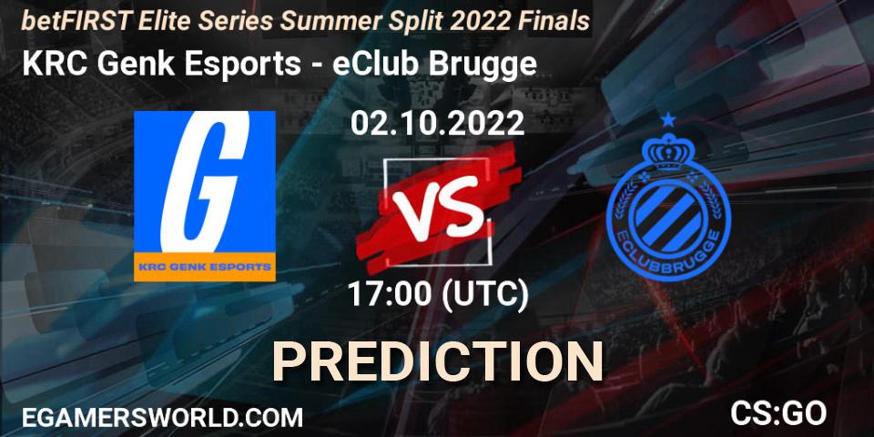Prognoza KRC Genk Esports - eClub Brugge. 02.10.22, CS2 (CS:GO), betFIRST Elite Series Summer Split 2022 Finals