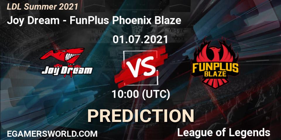Prognoza Joy Dream - FunPlus Phoenix Blaze. 01.07.2021 at 10:30, LoL, LDL Summer 2021